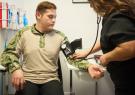 veteran taking blood out