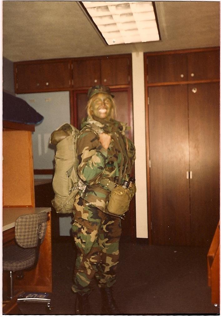 Stacey Smith in uniform