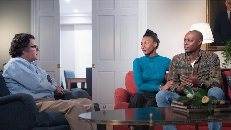 Couple in counseling session